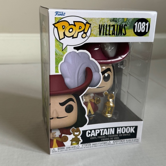 NEW! Funko Pop! Disney Villains Captain Hook #1081. - Picture 8 of 10